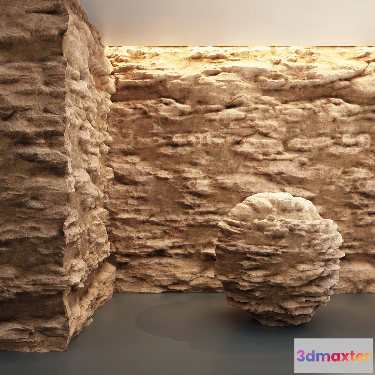 1314905 - Cliff Damaged Rocks 10 3D Max