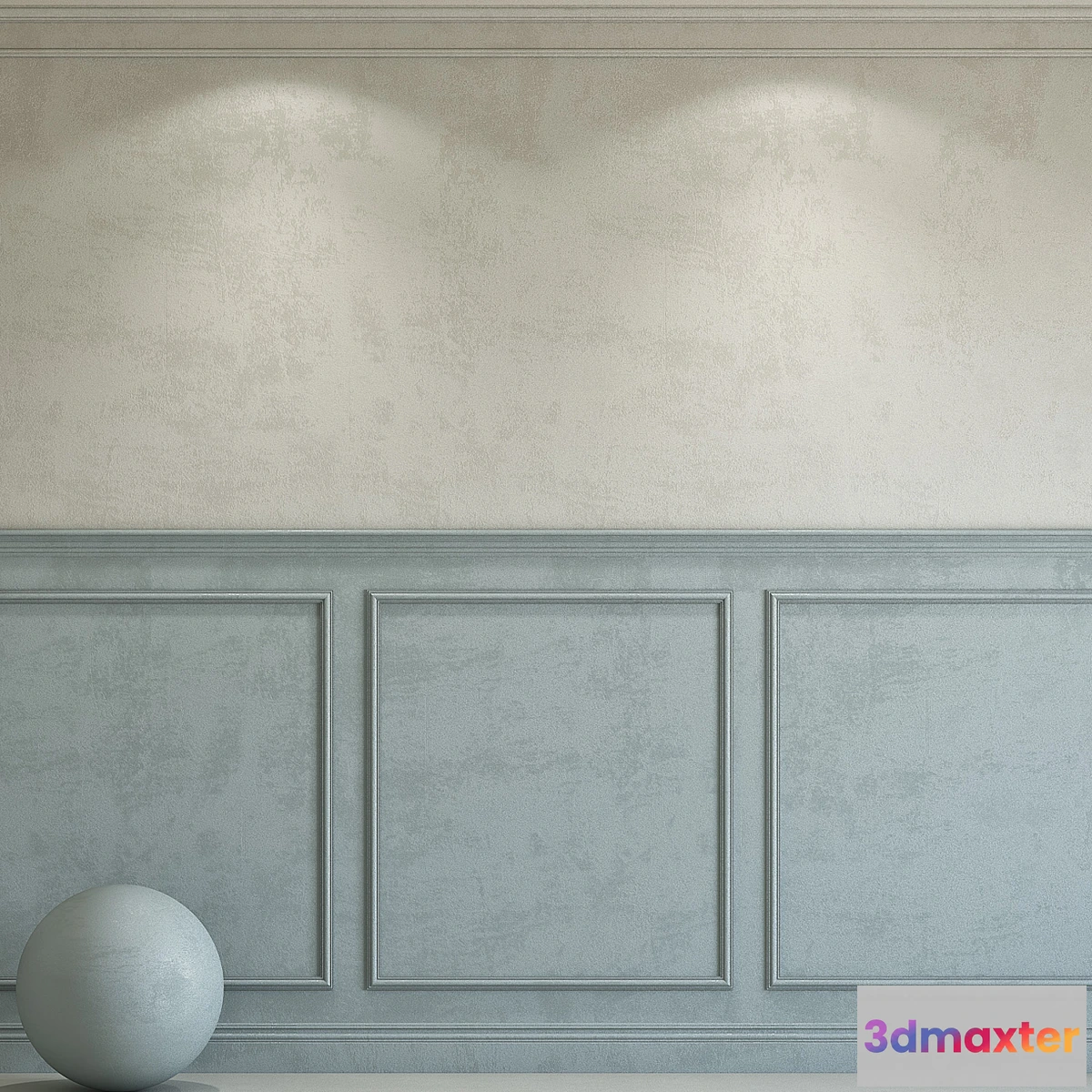 1317536 - Decorative plaster with molding 100 3D Max