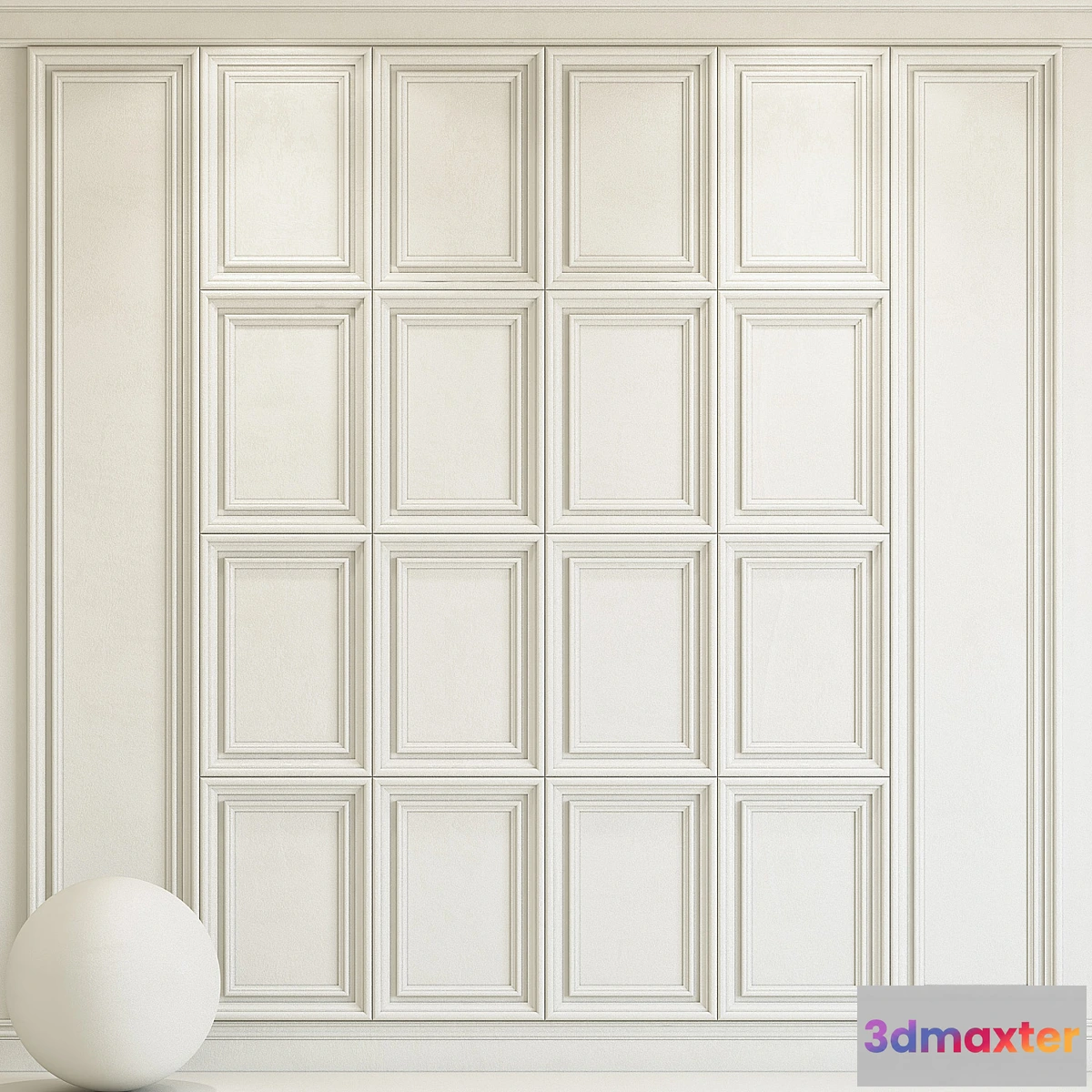 1319900 - Decorative plaster with molding 92 3D Max