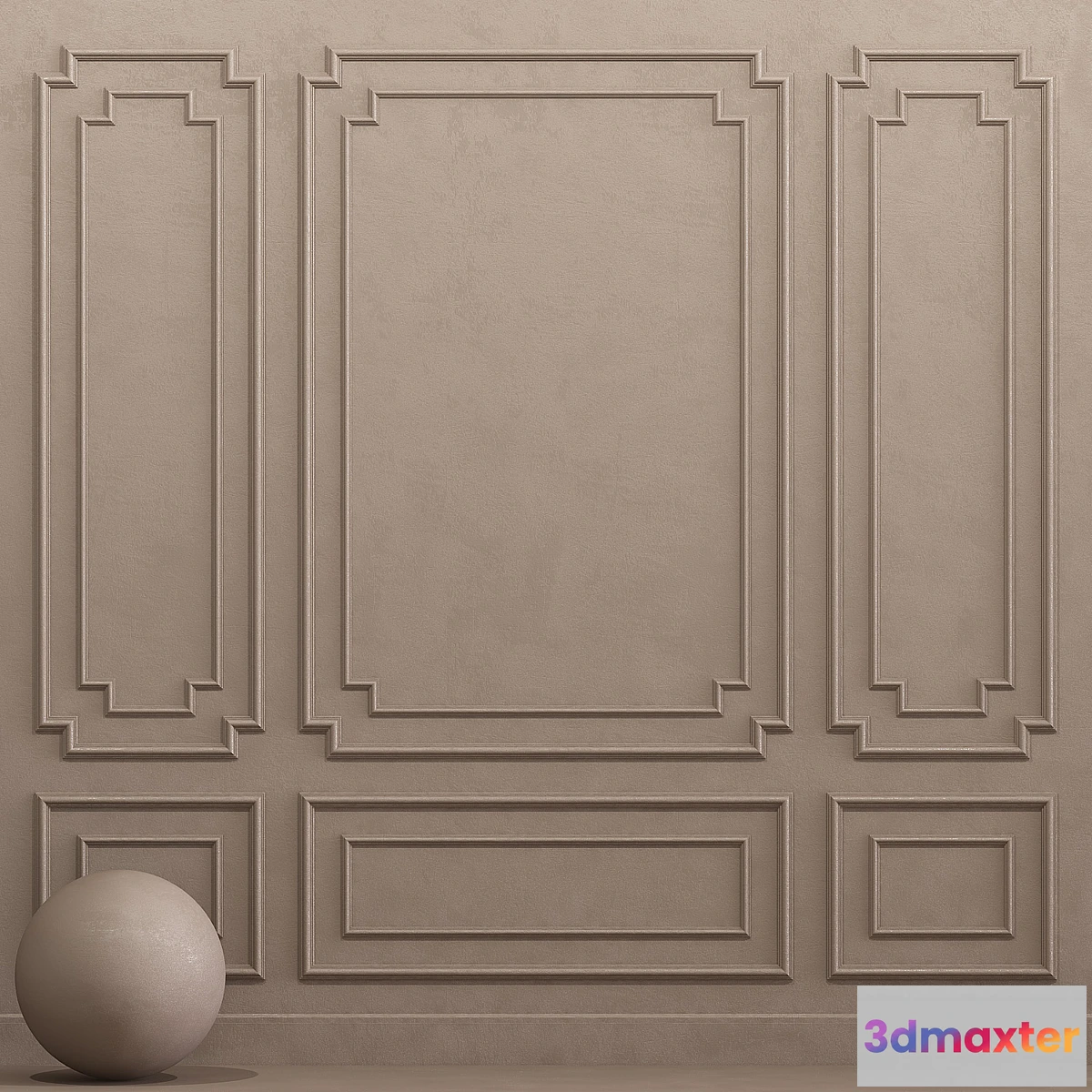 1320009 - Decorative plaster with molding 21 3D Max