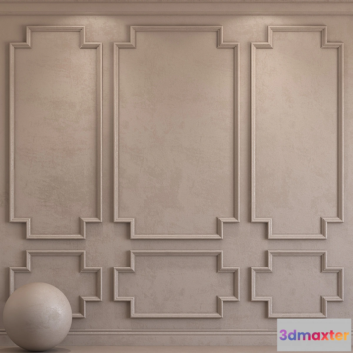 1320127 - Decorative plaster with molding 37 3D Max