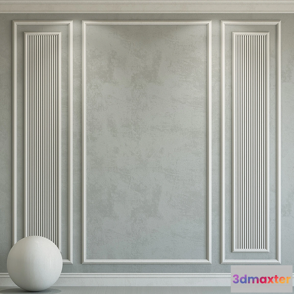 1320492 - Decorative plaster with molding 116 3D Max