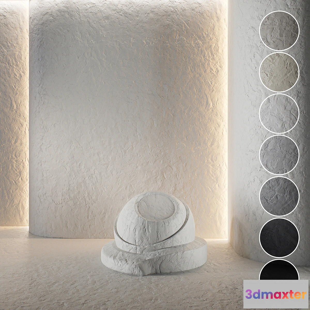 1320575 - Decorative poster  Concrete set (seamless)  38 3D Max