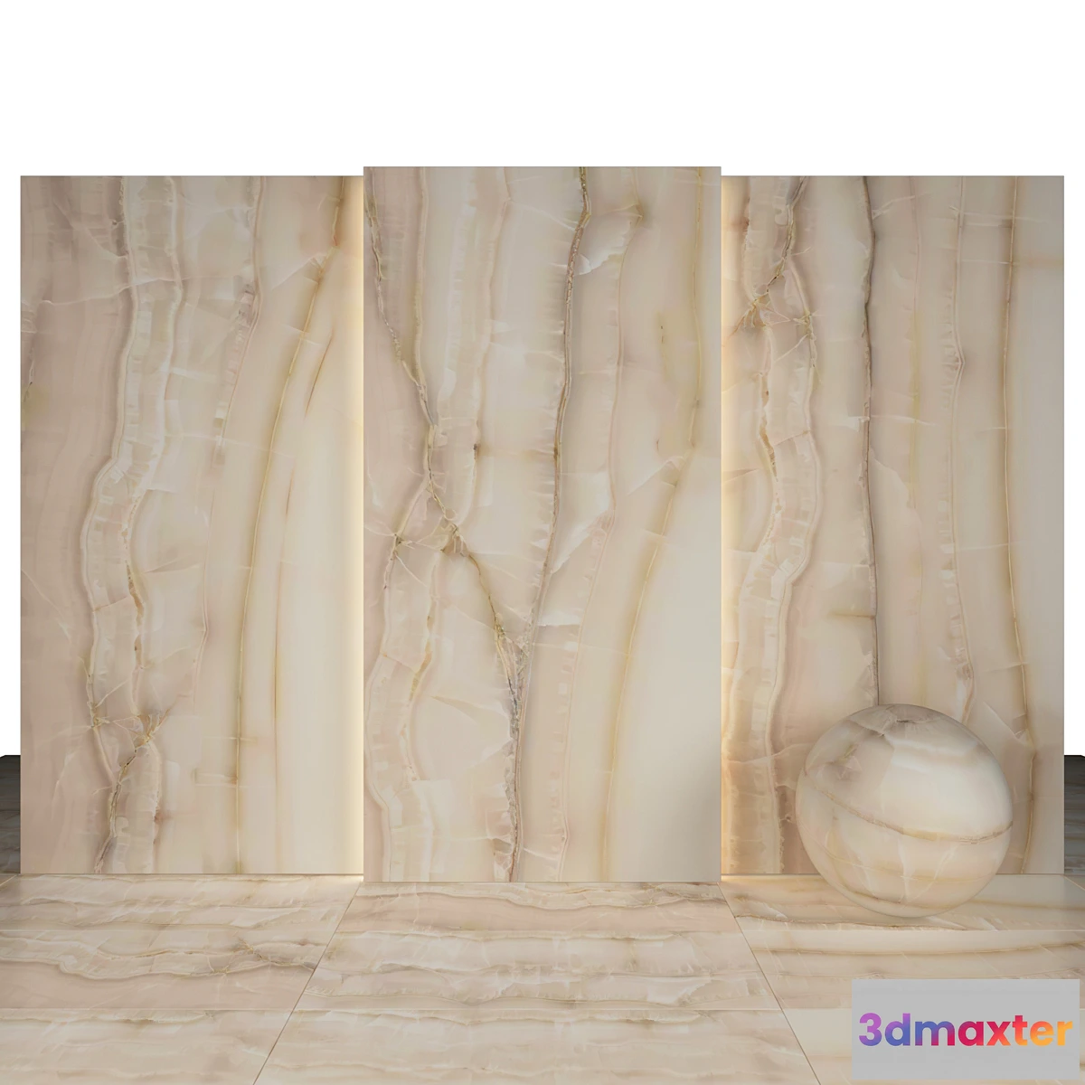 1320626 - Akoya Beige Marble 3D Max