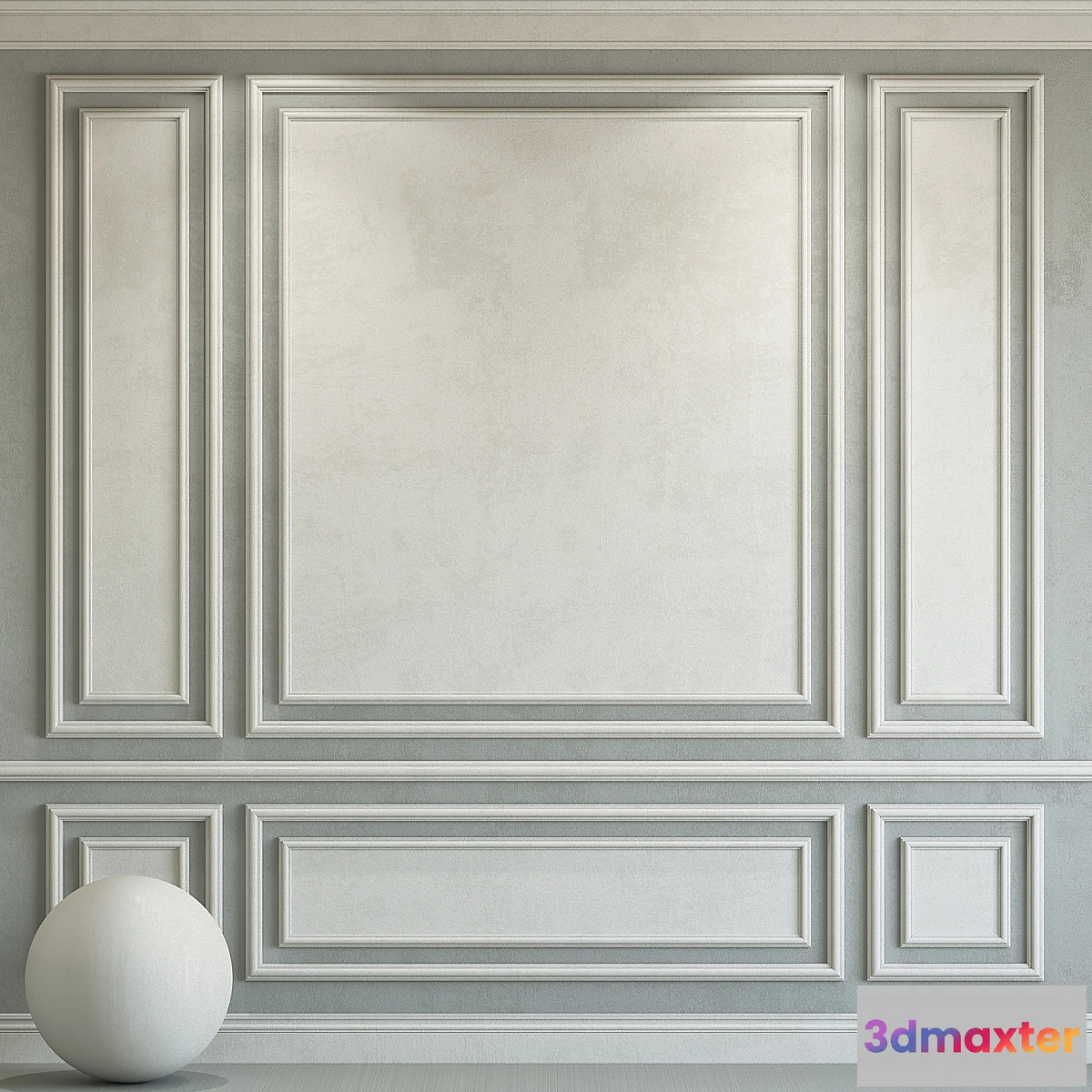 1320723 - Decorative plaster with molding 114 3D Max