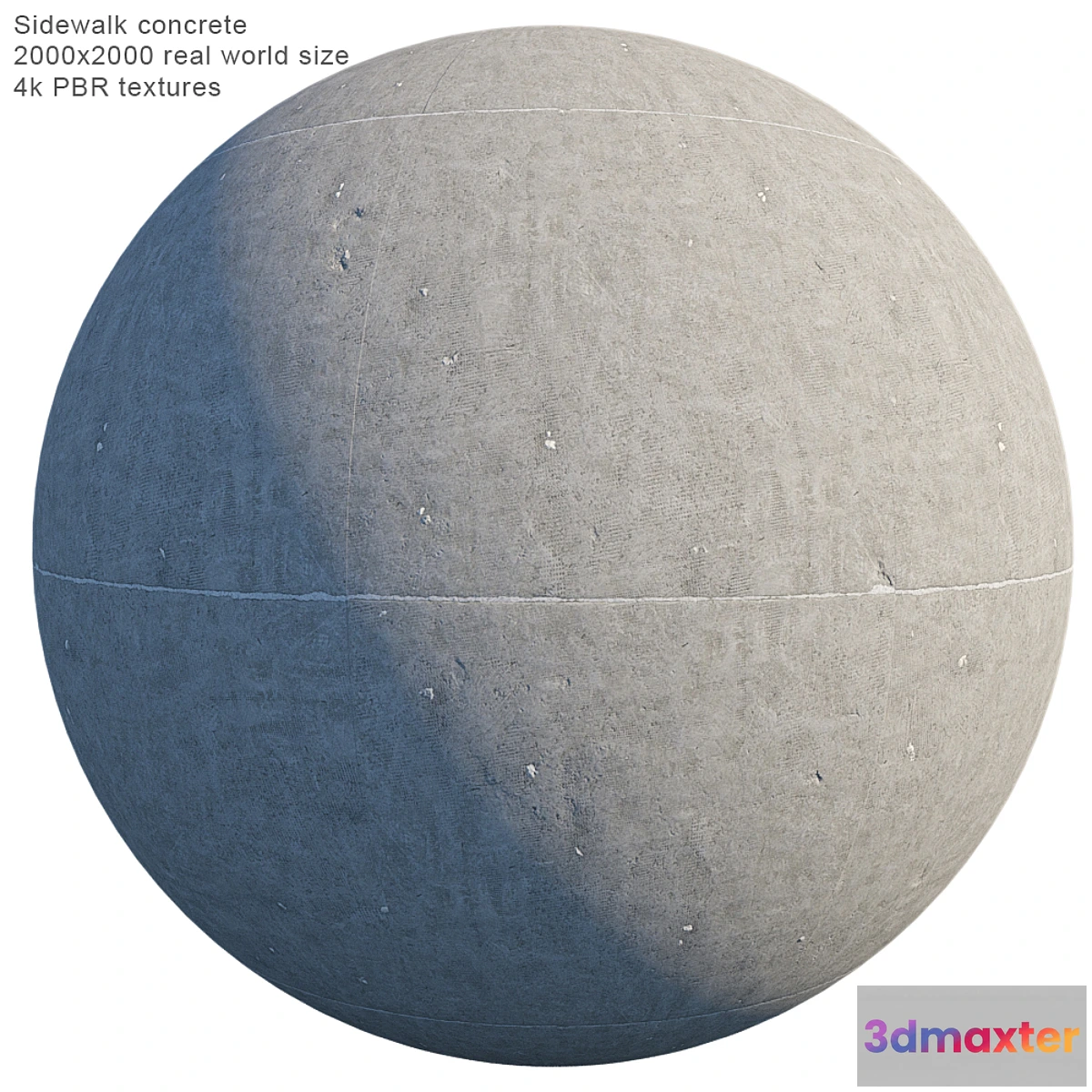 1325746 - Sidewalk concrete (PBR seamless) 3D Max