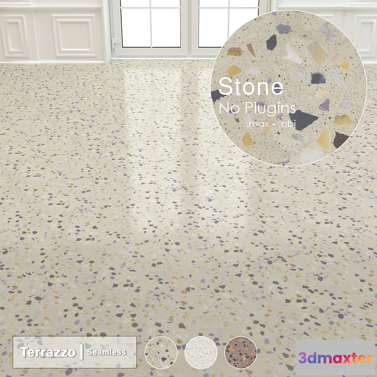 1325777 - Seamless Terrazzo Stone 006 3D Max