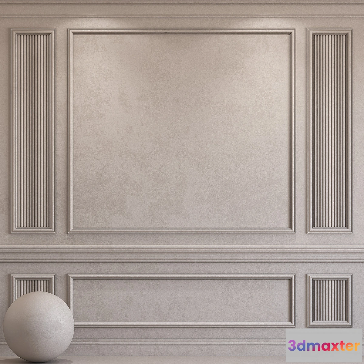 1327619 - Decorative plaster with molding 62 3D Max