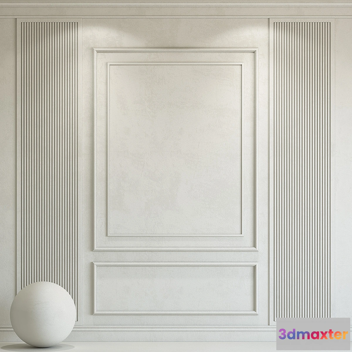 1329990 - Decorative plaster with molding 144 3D Max