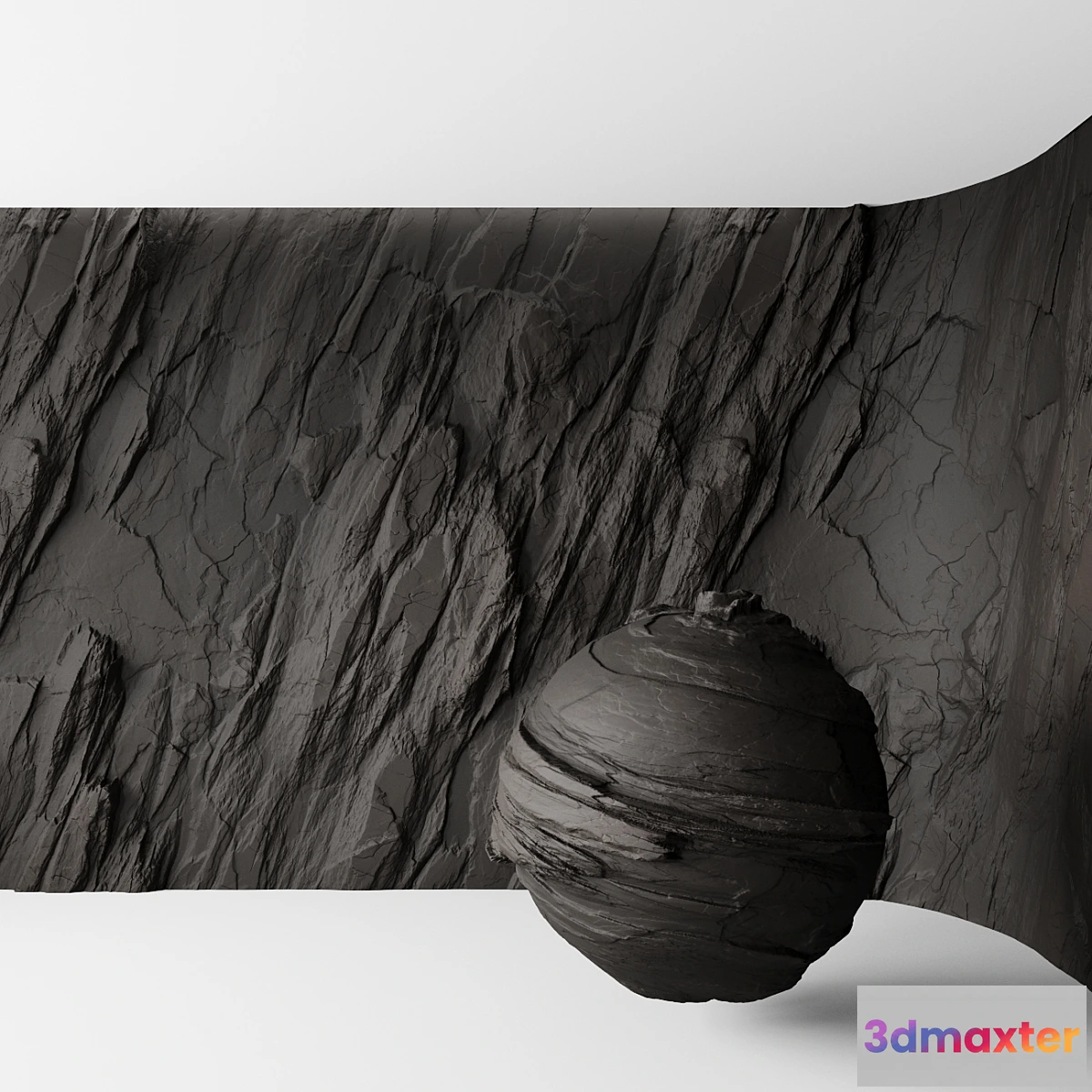 1330375 - Rock cliff wall №5 - No.2 3D Max