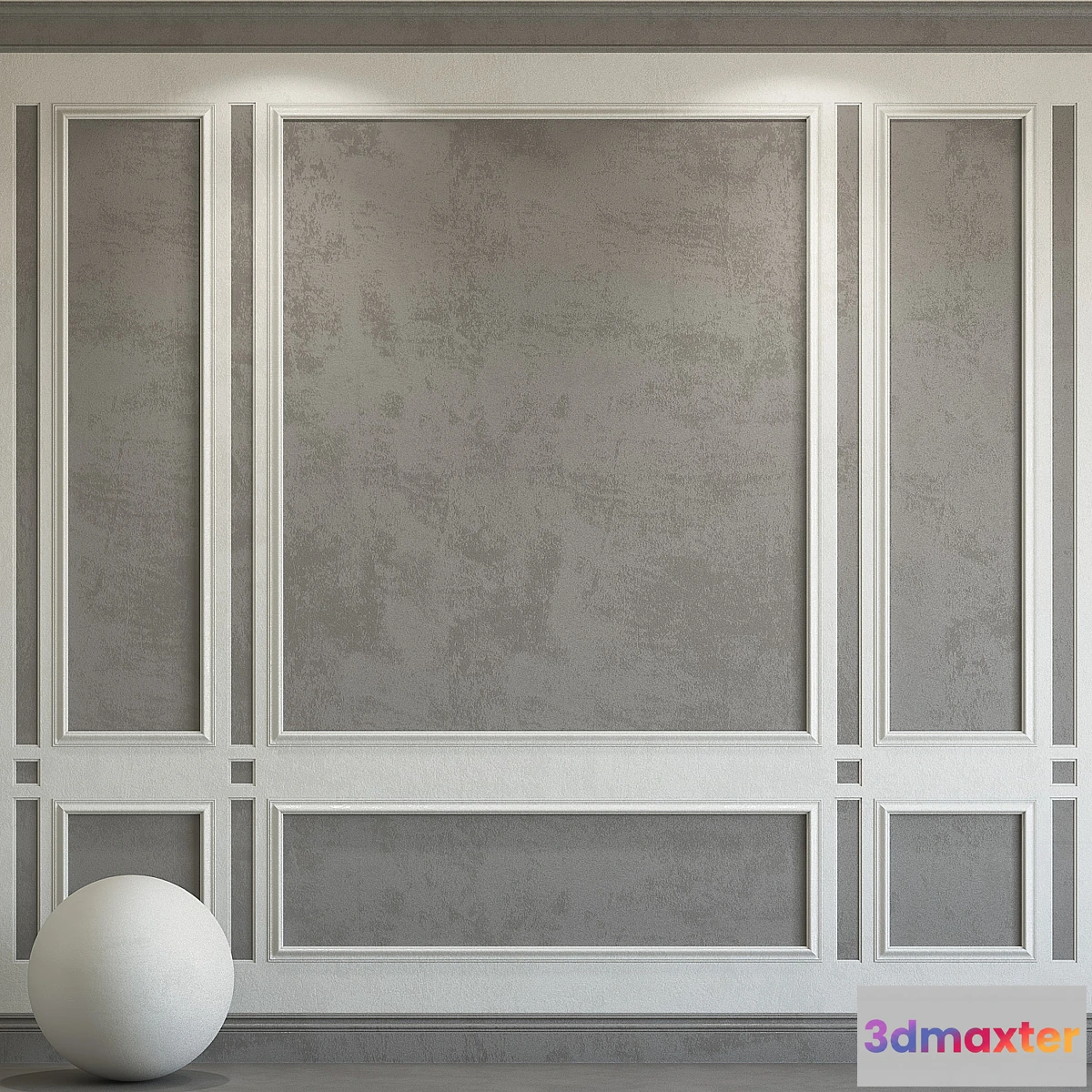 1333626 - Decorative plaster with molding 146 3D Max