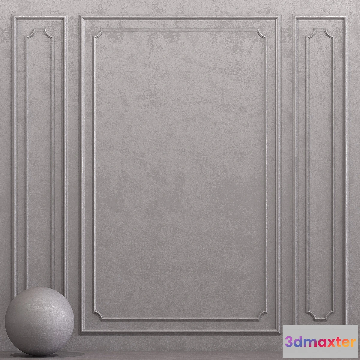 1334655 - Decorative plaster with molding 15 3D Max
