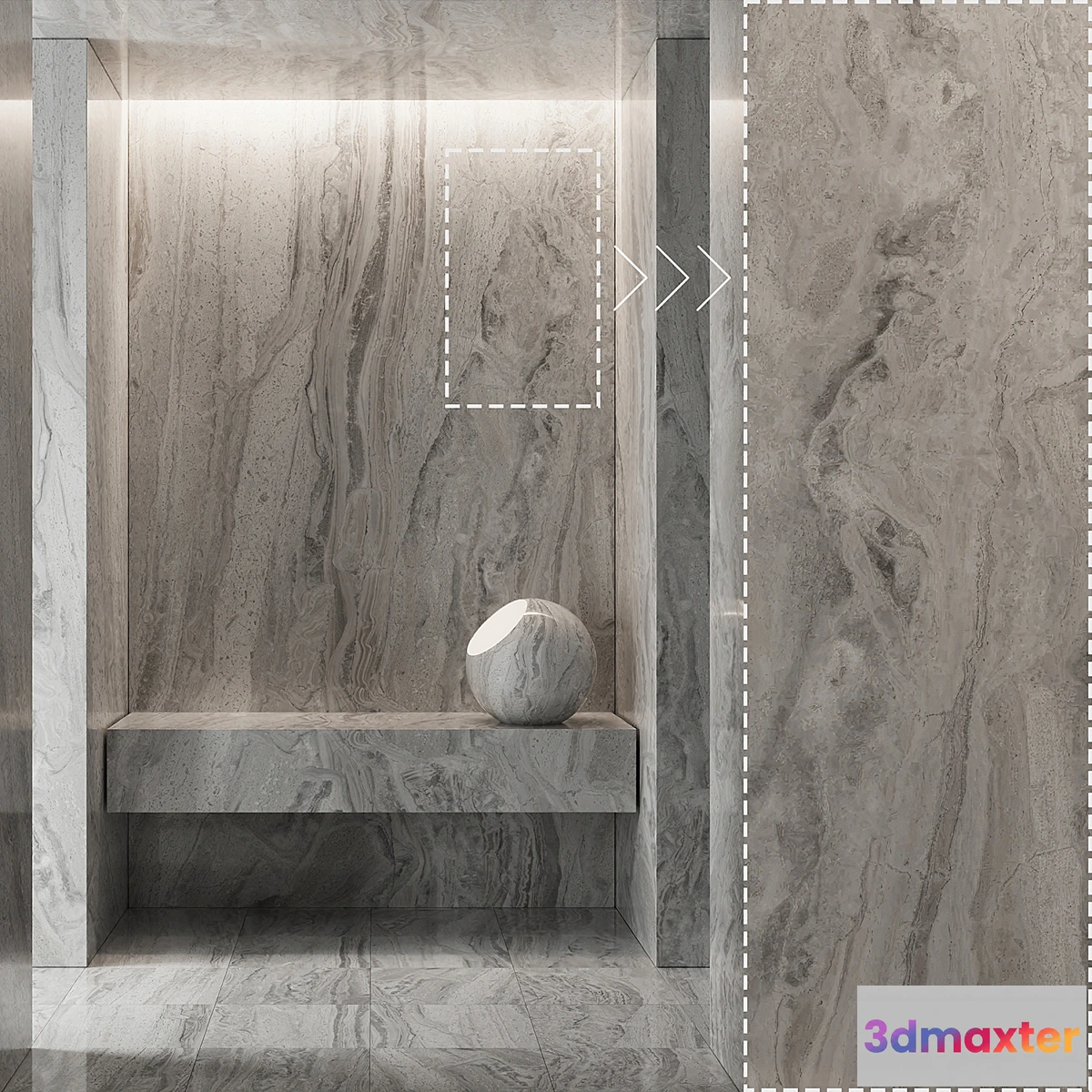 1335778 - Marble Stone No147 - No.2 3D Max