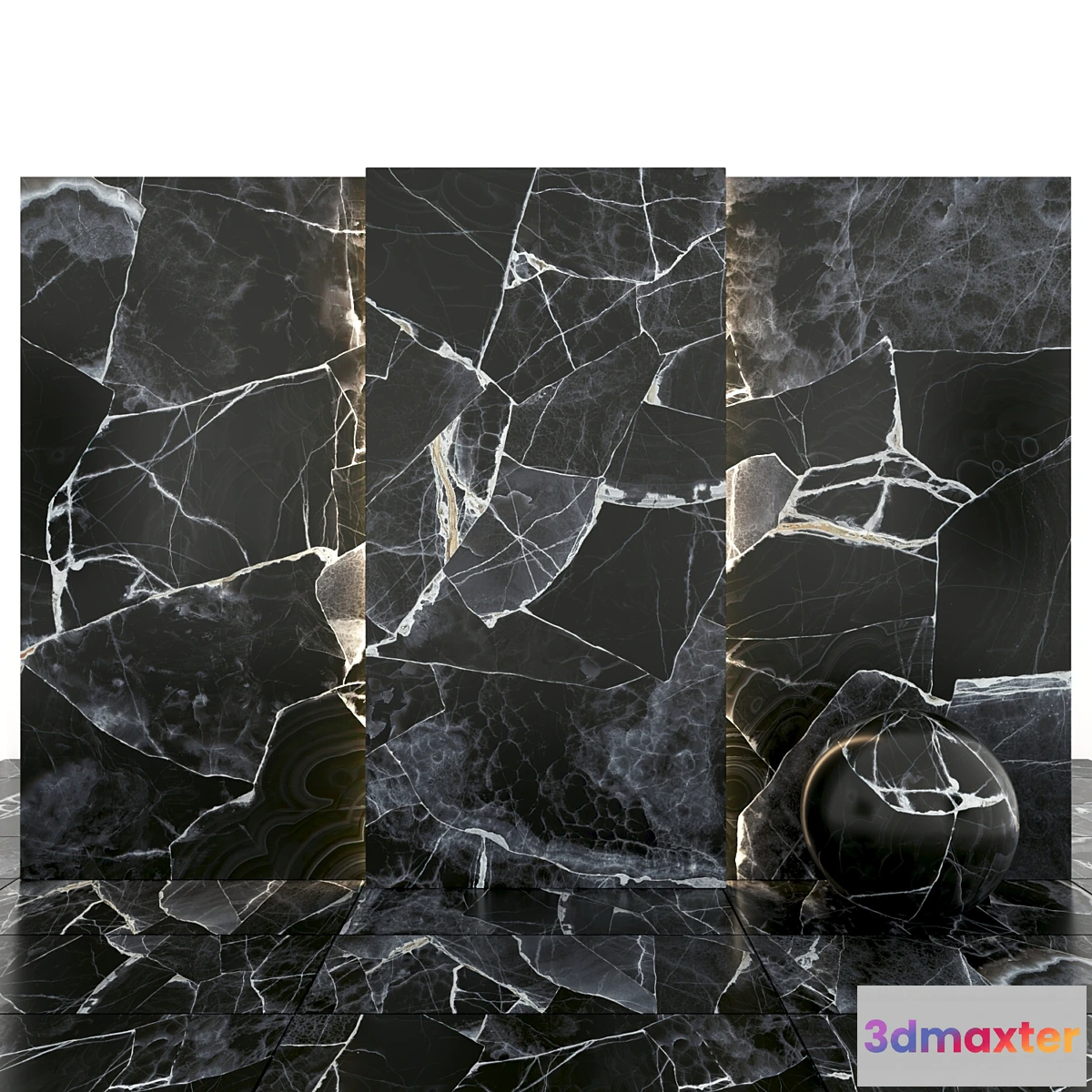1337637 - Black Marble 04 3D Max