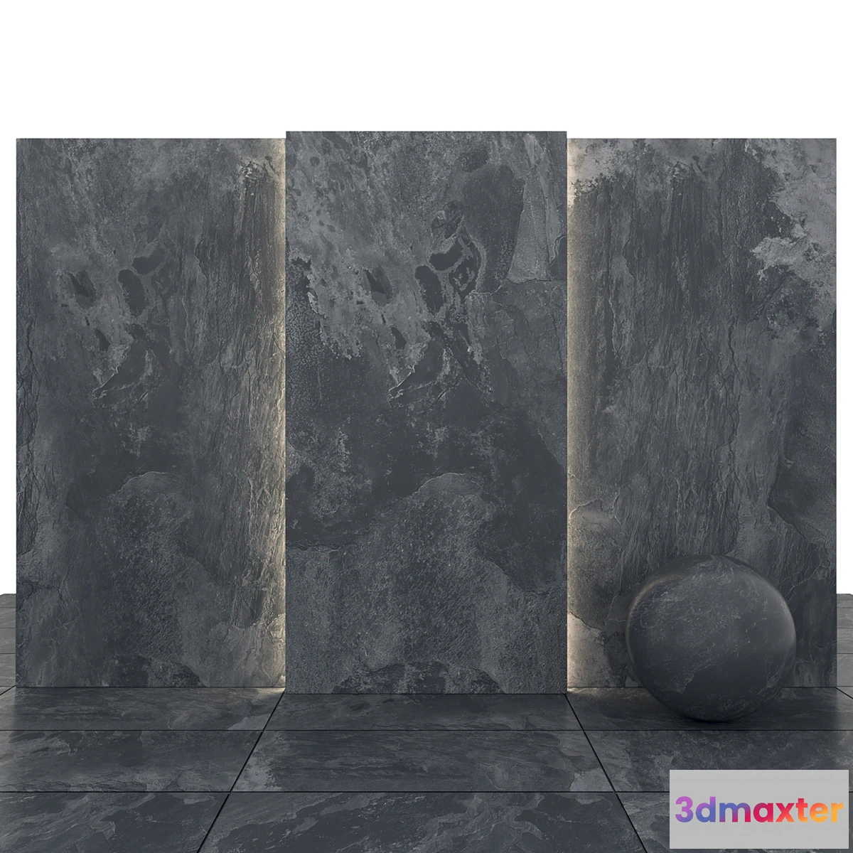 1337726 - Ardosia dark stone 3D Max