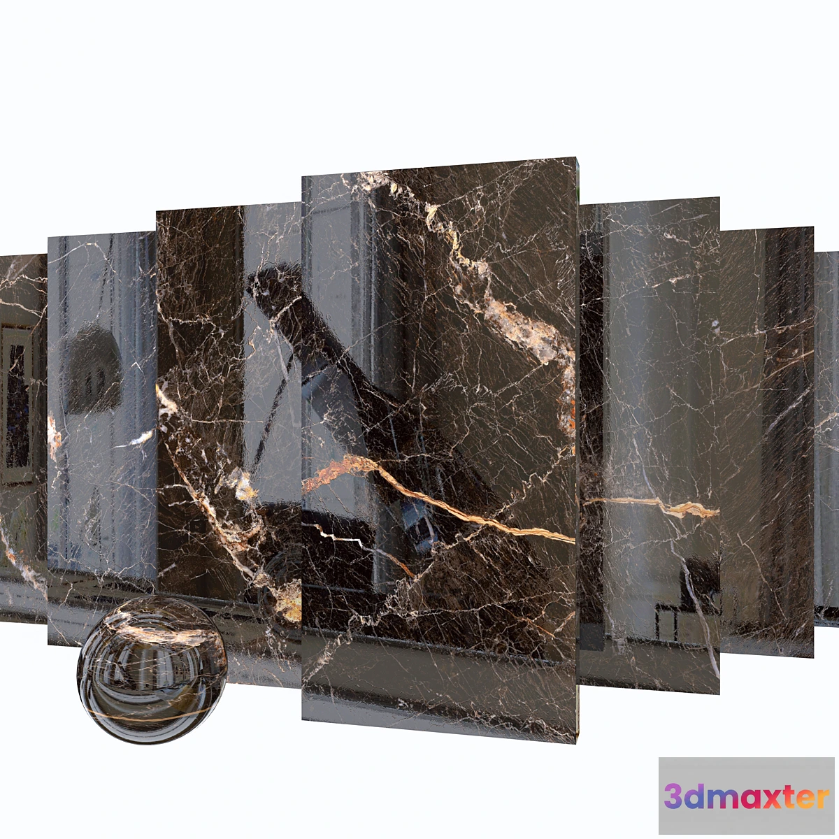 1341500 - Marble Set Java Brown 3D Max