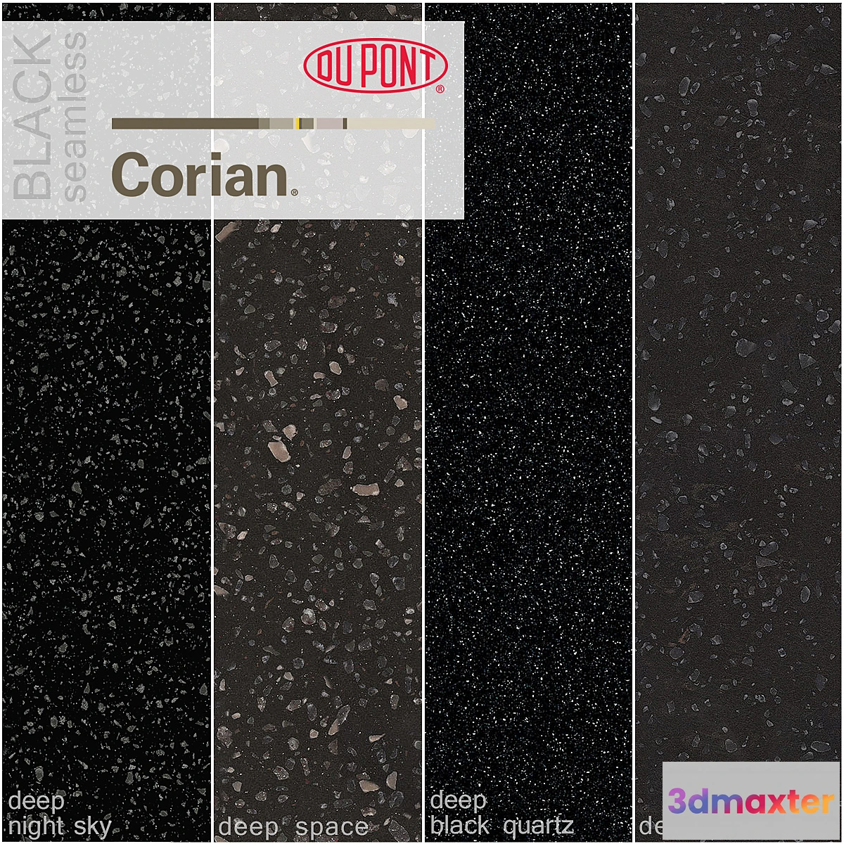 1341843 - Dupont Corian Kitchen Countertops Black 2 3D Max