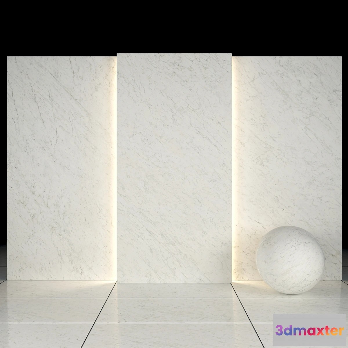 1345854 - Carrara White Marble 02 3D Max