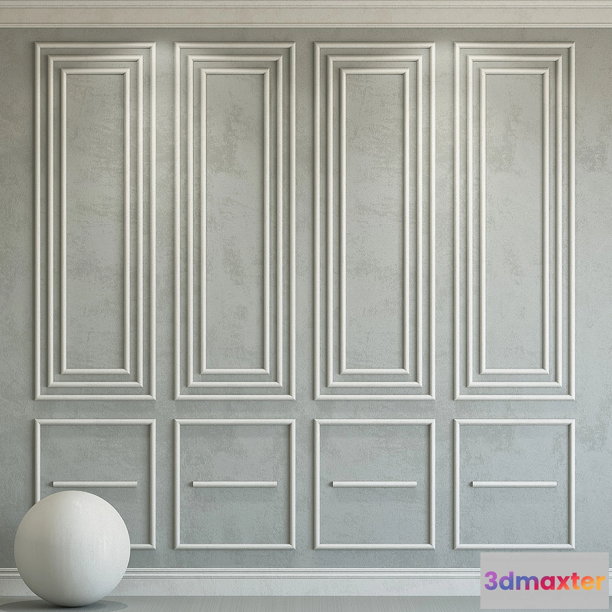 1346293 - Decorative plaster with molding 115 - No.2 3D Max