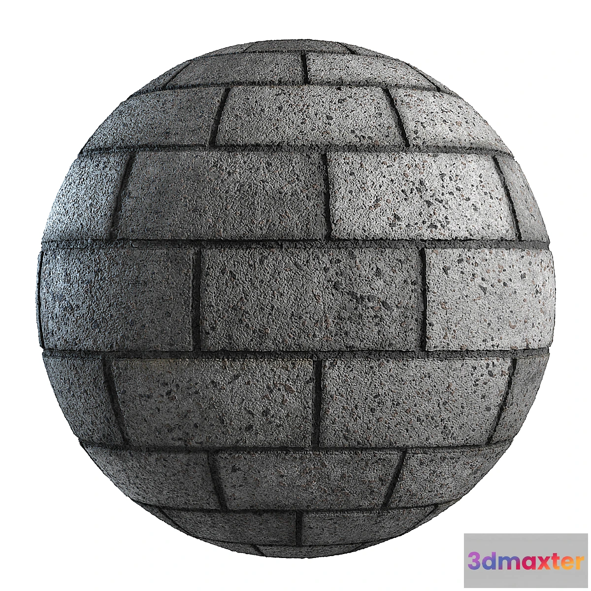 1346816 - Expanded clay concrete block PBR 4k - No.2 3D Max