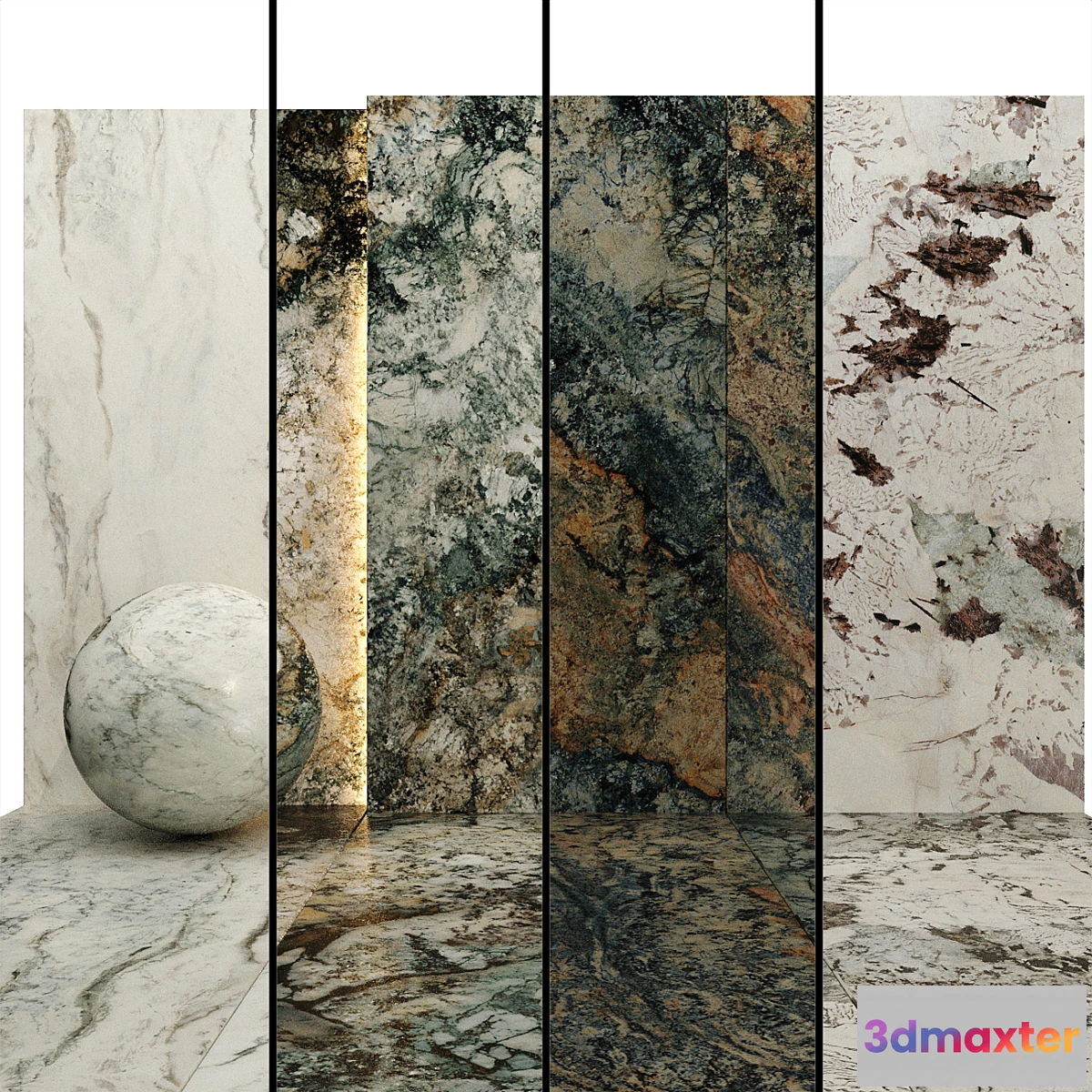 1347392 - AY Slab Marble Set 014 3D Max