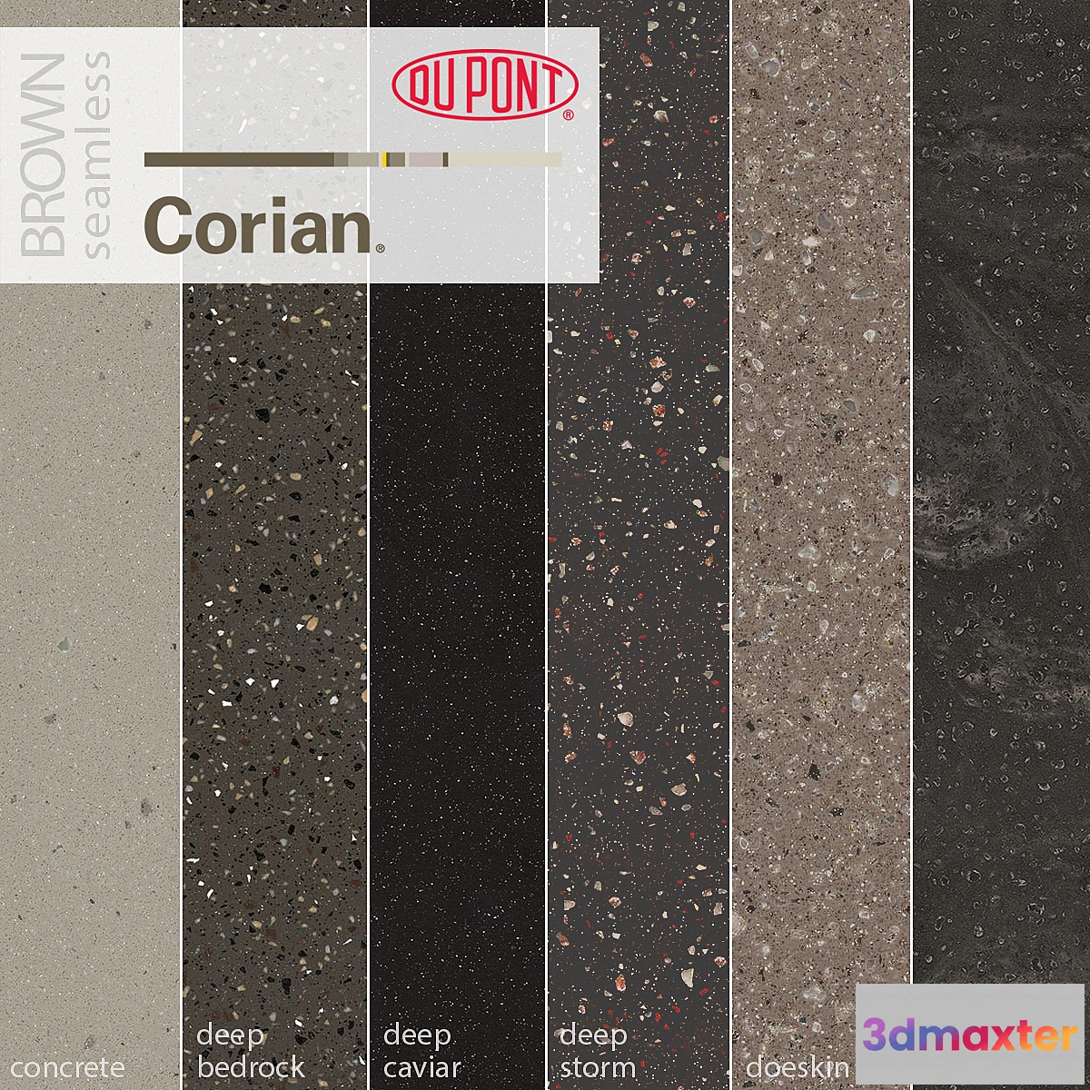 1351944 - Dupont Corian Kitchen Countertops Brown 3 3D Max