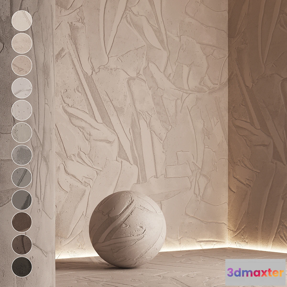 1354631 - Decorative plaster set 17 - No.2 3D Max