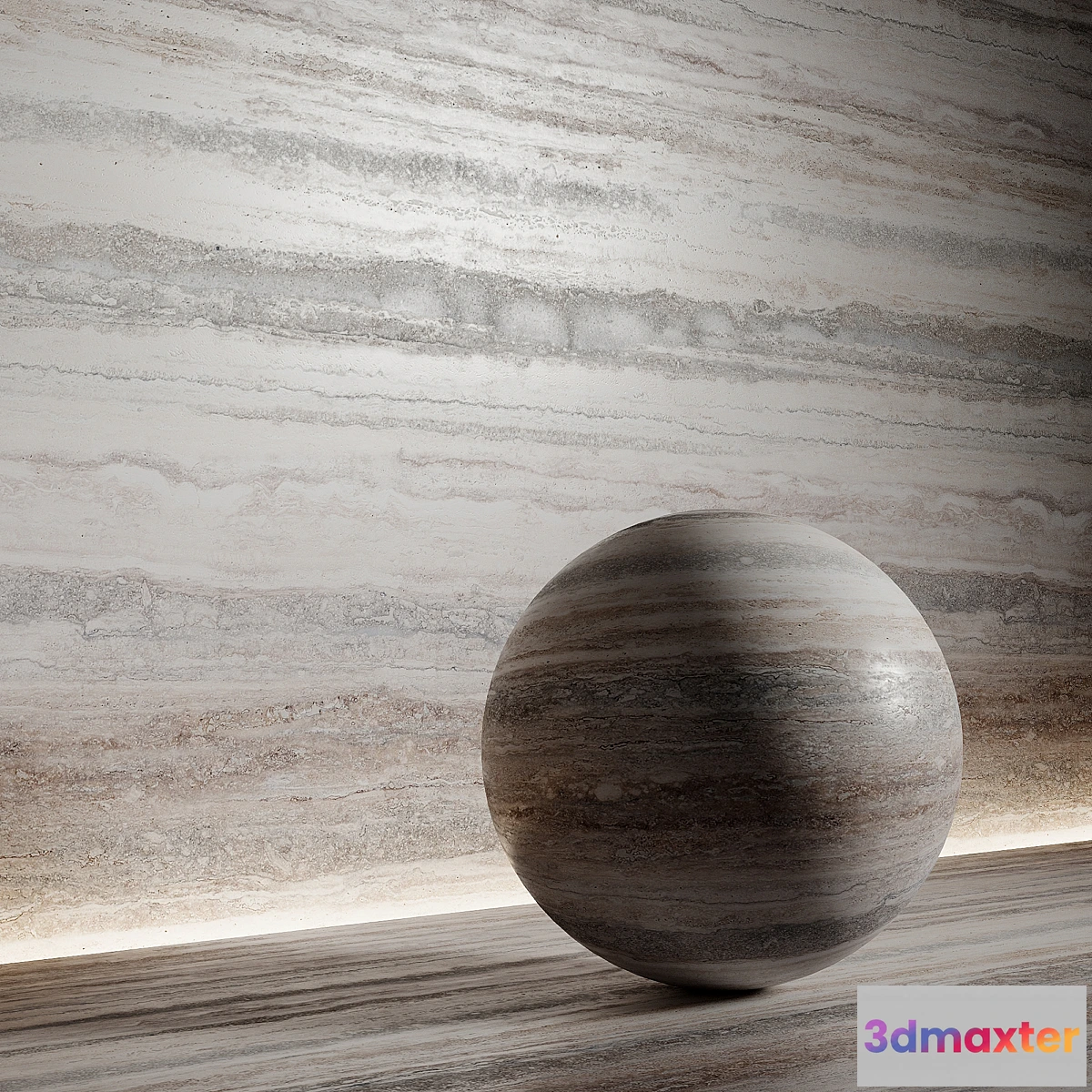 1355792 - Stone material travertine 6 pbr seamless 3D Max