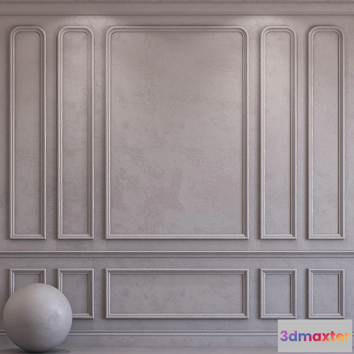 1355959 - Decorative plaster with molding 43 3D Max