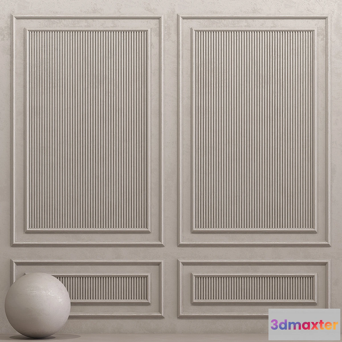 1355967 - Decorative plaster with molding 10 3D Max