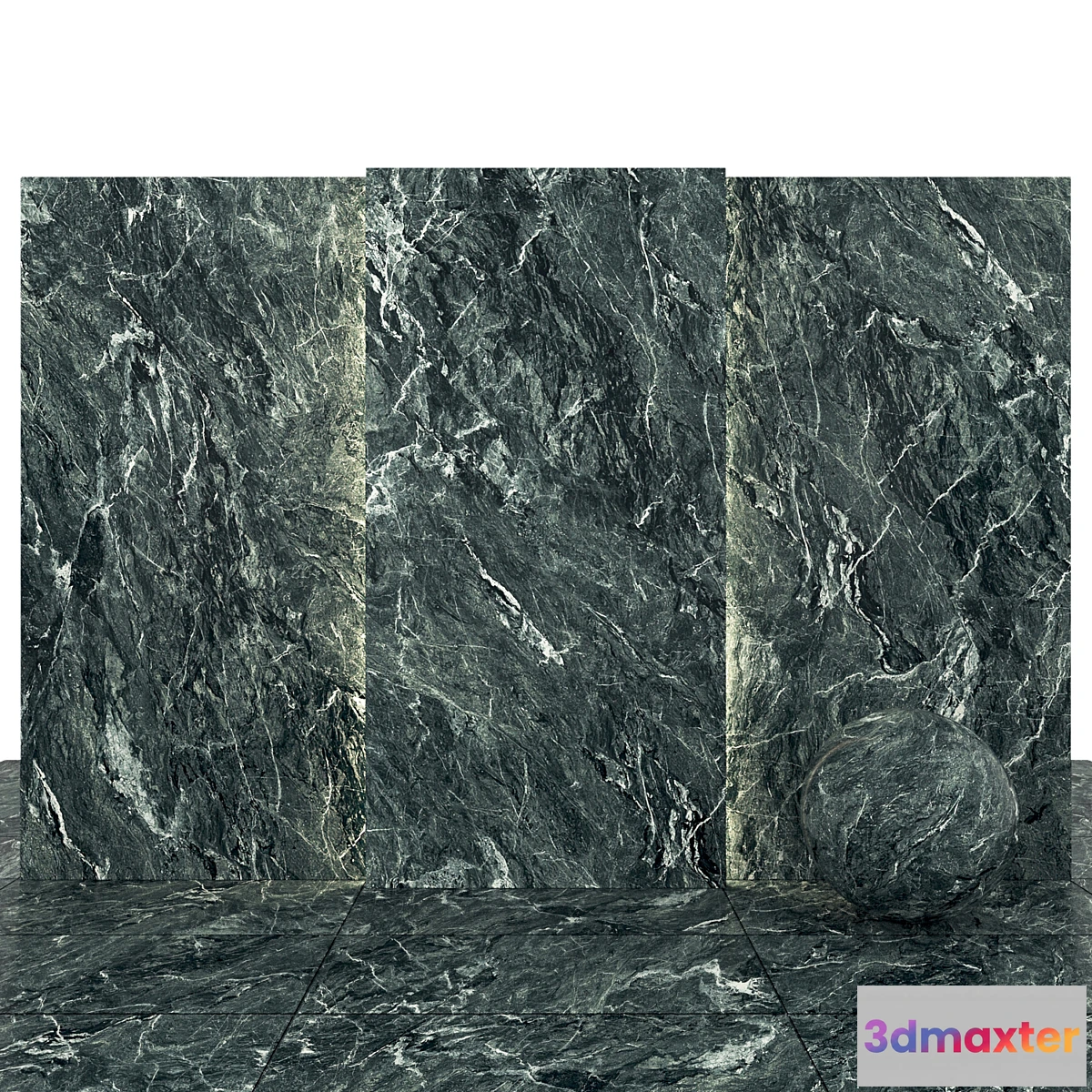 1356406 - Alps dark green marble 3D Max