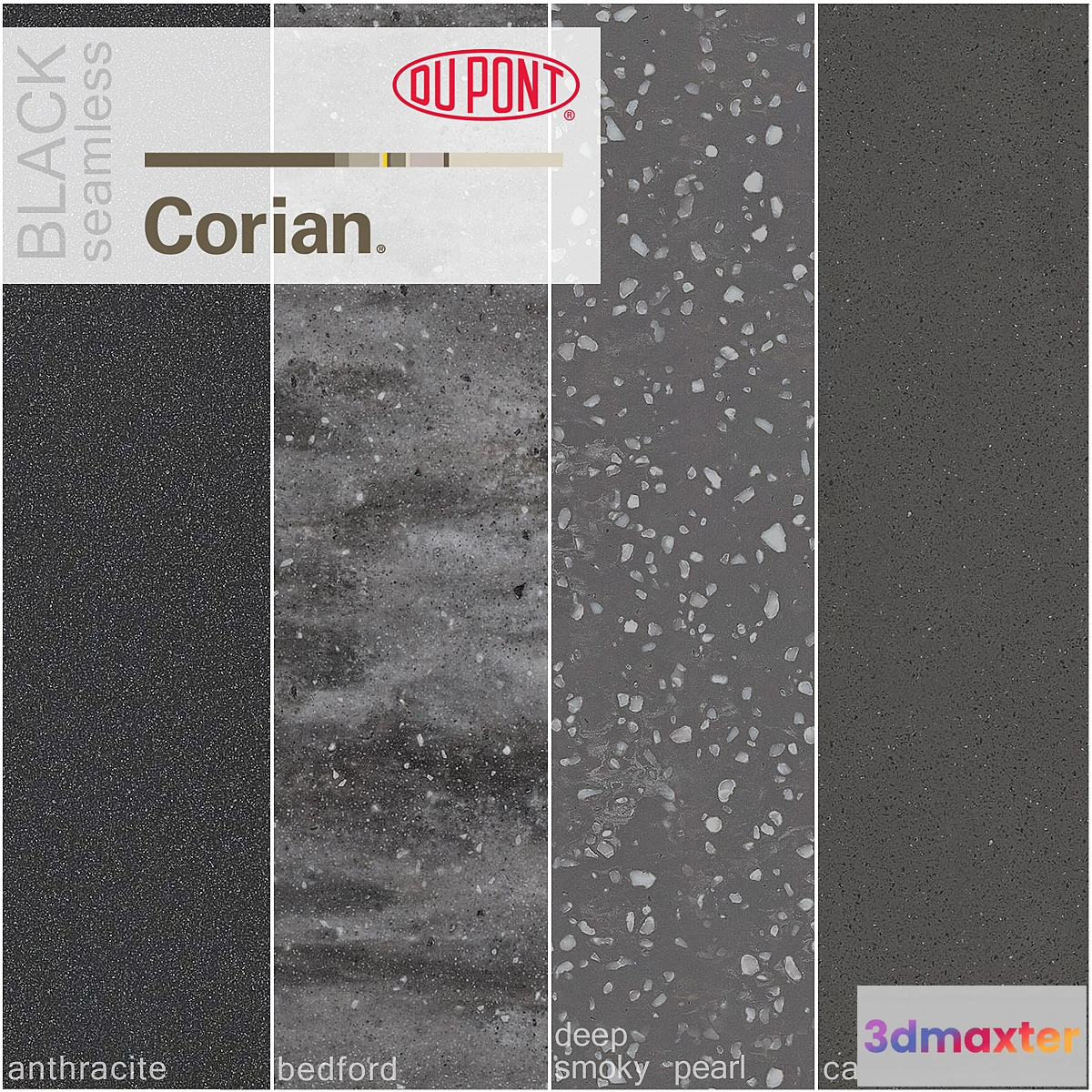 1356409 - Dupont Corian Kitchen Countertops Black 1 - No.2 3D Max