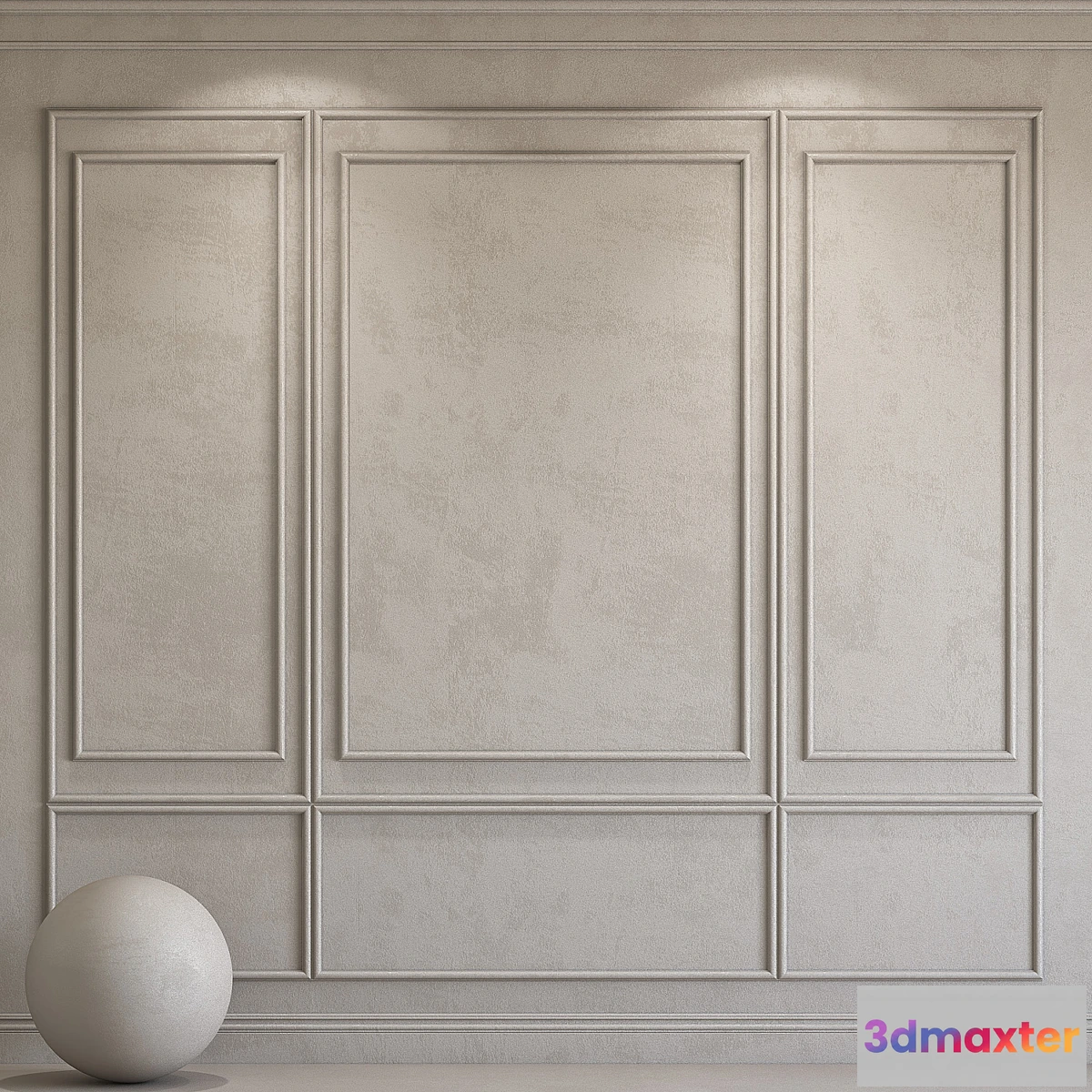 1356935 - Decorative plaster with molding 134 3D Max