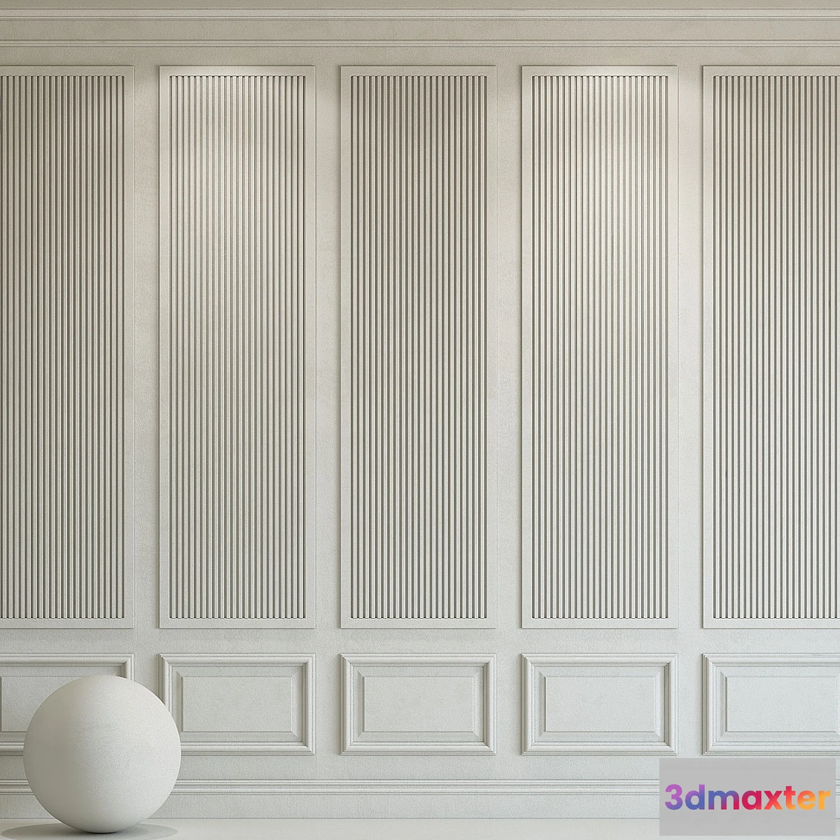 1357041 - Decorative plaster with molding 178 3D Max