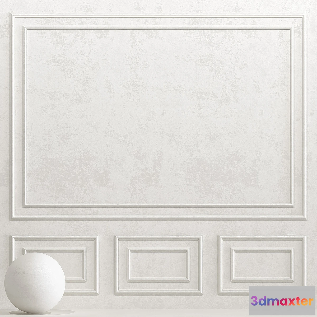 1357570 - Decorative plaster with molding 4 3D Max