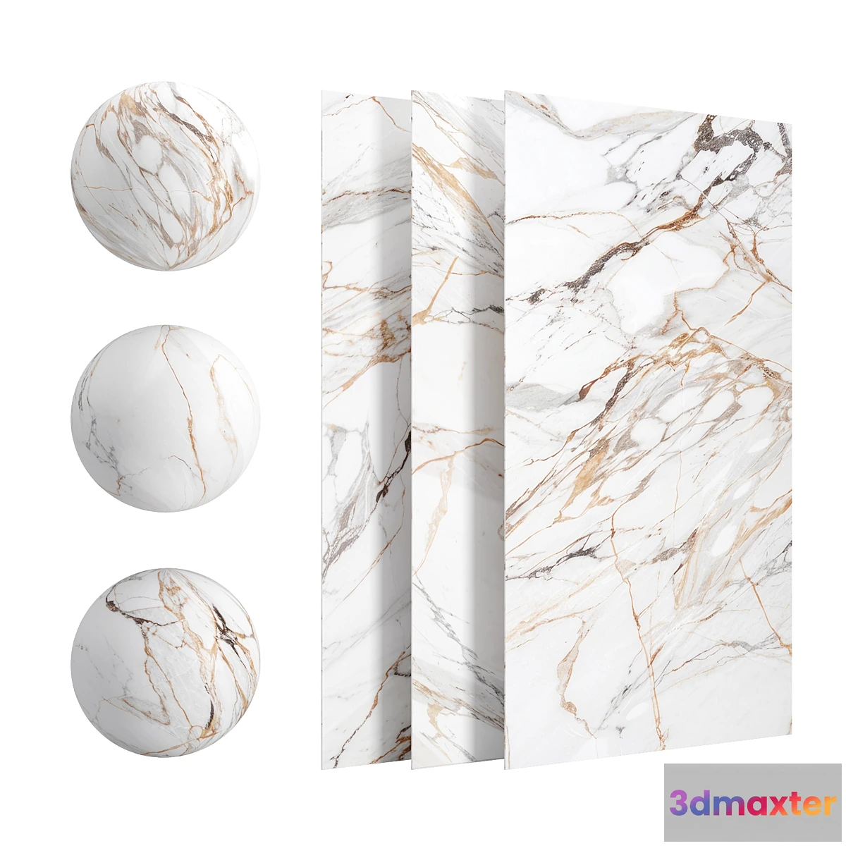 1394014 - Calacatta lux marble 3D Max