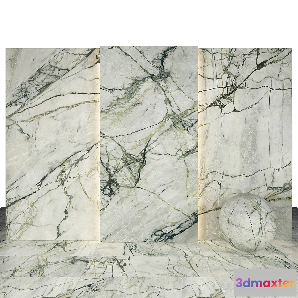 1395898 - Calacatta emerald marble 3D Max