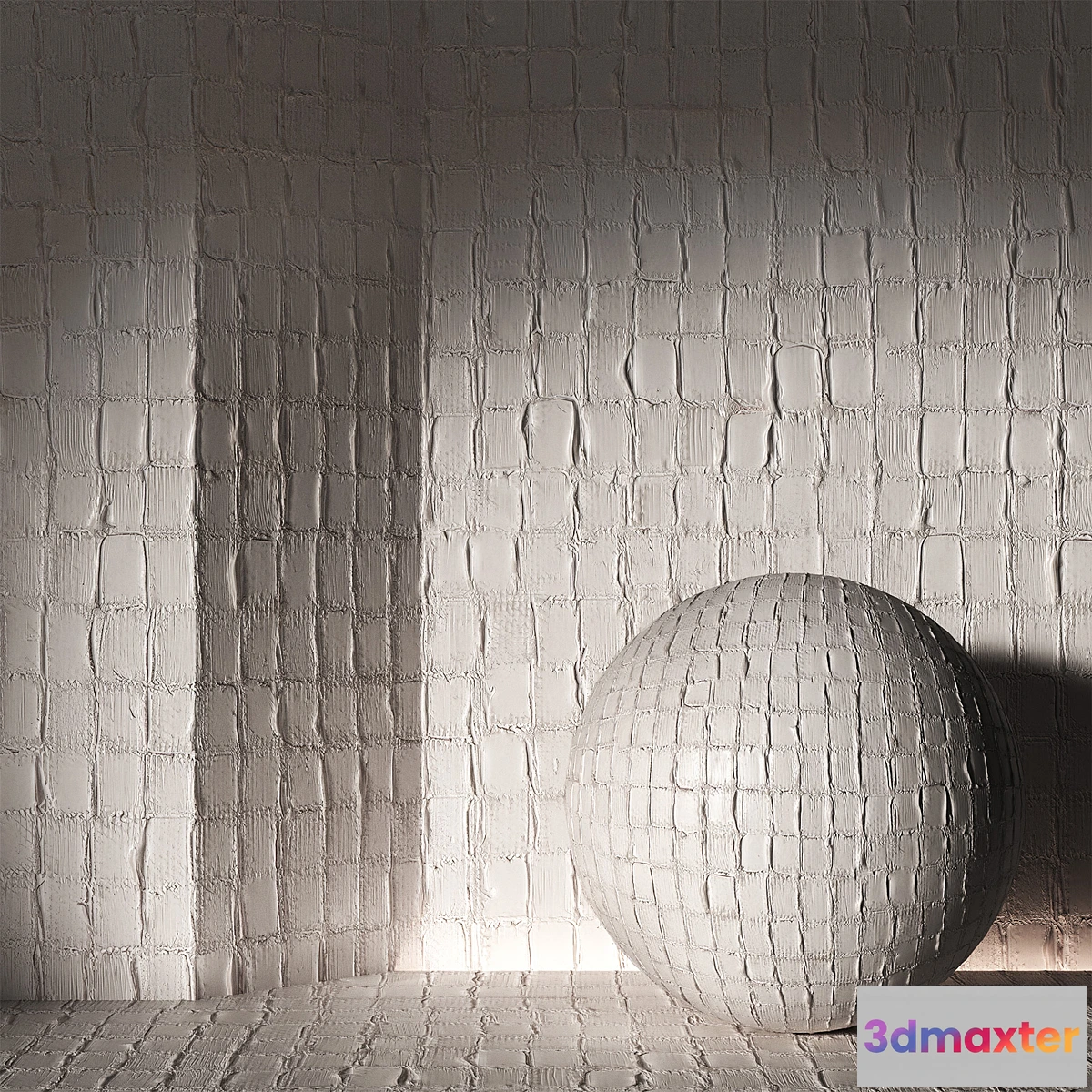 1397252 - Plaster Patches seamless 4k material. Rough decorative wall finishing. 3D Max