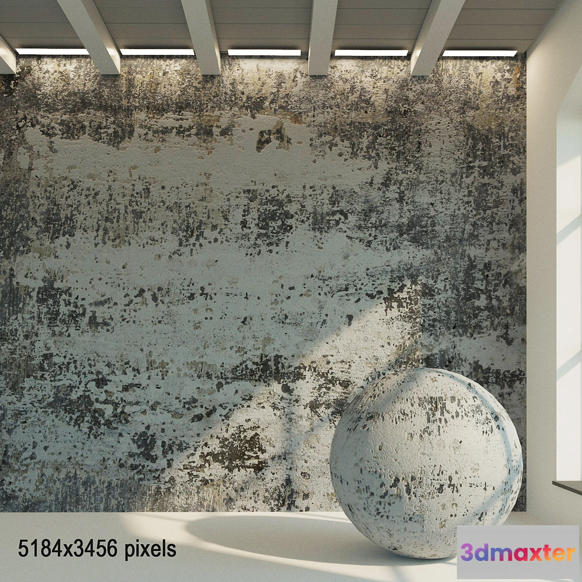 1401268 - Concrete wall. Old concrete. 24 3D Max