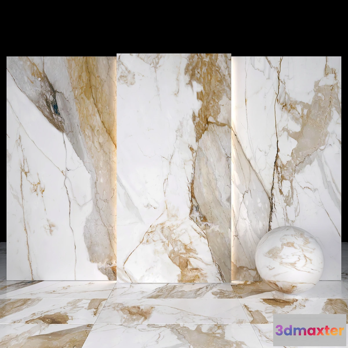 1403440 - Kiruna White Marble 3D Max