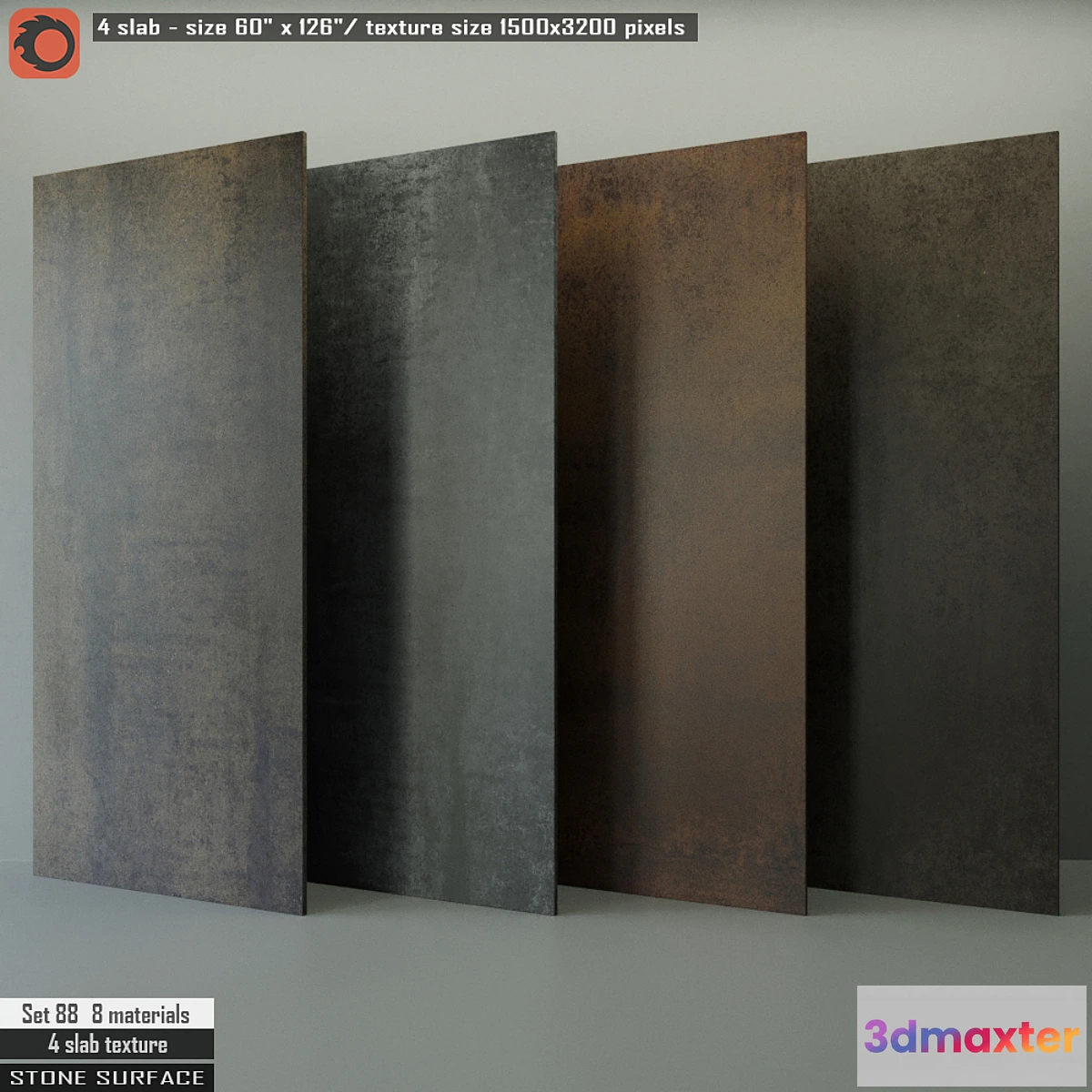 1405664 - Stone Slab Set 88 3D Max