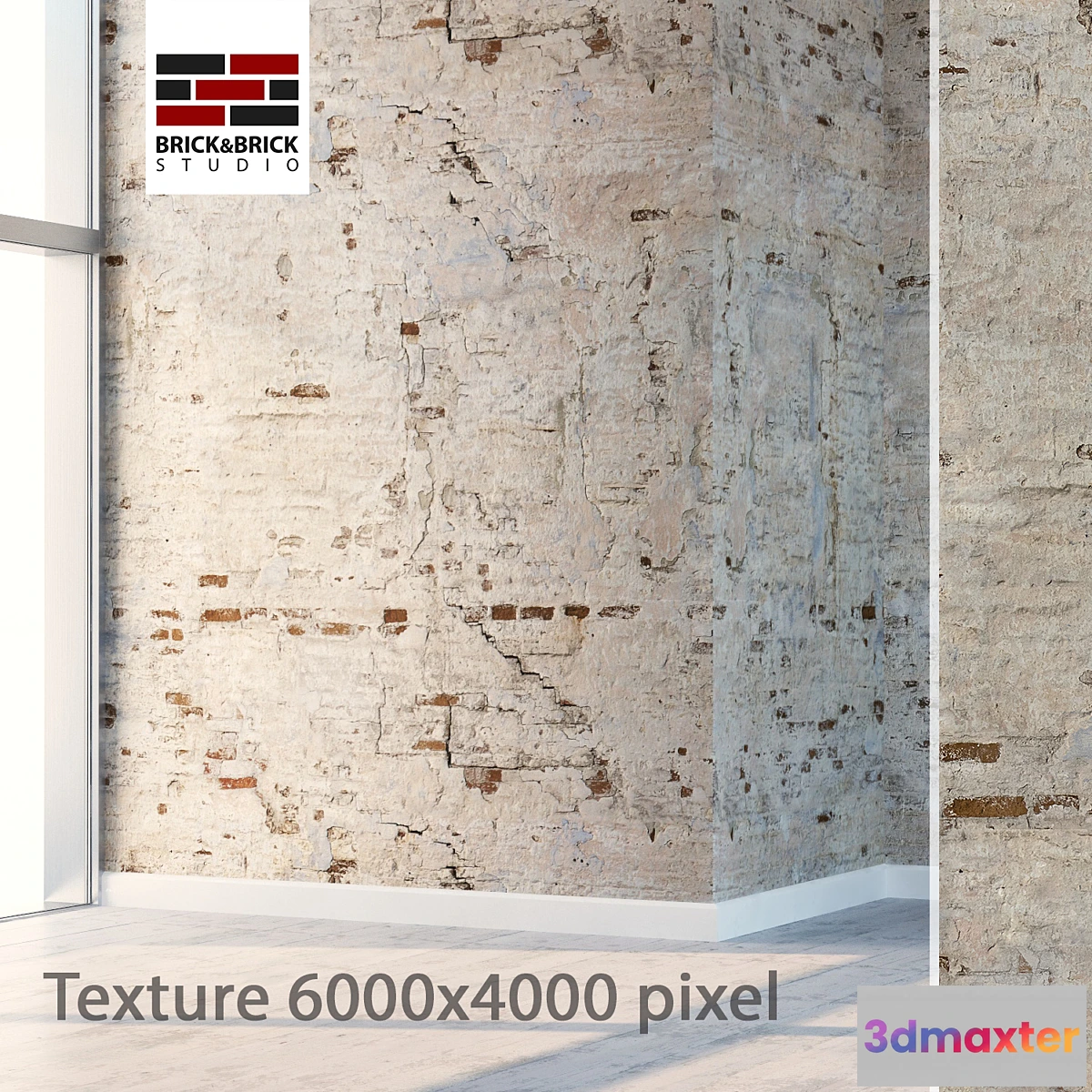 1409042 - Brickwork with plaster 119 3D Max