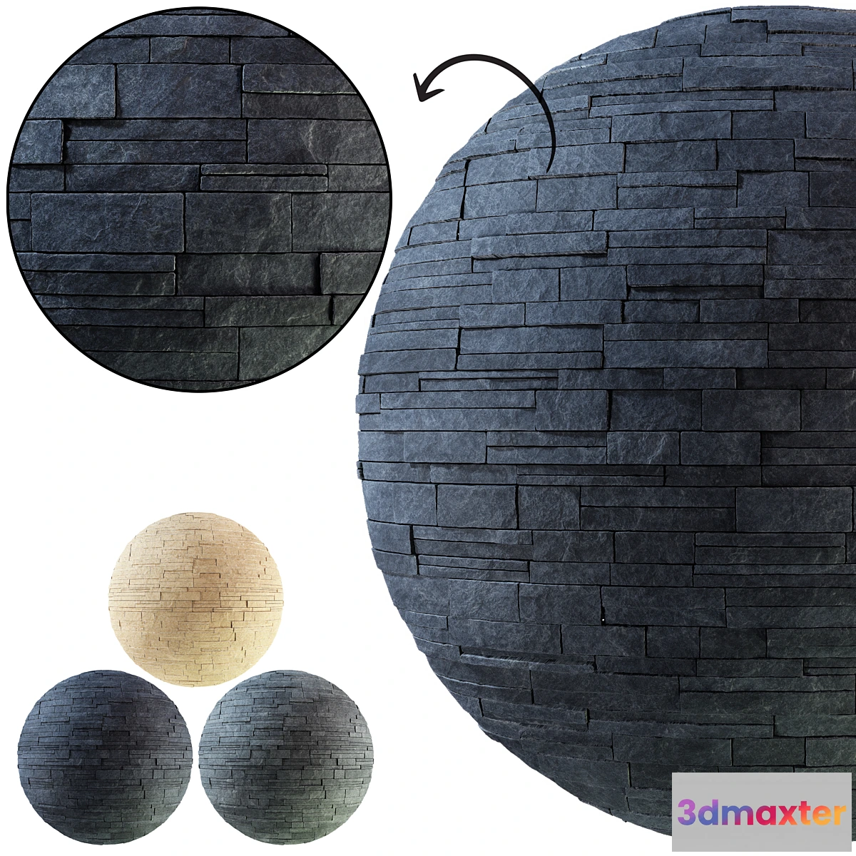 1413430 - Stone Brick Wall (Seamless) 3D Max