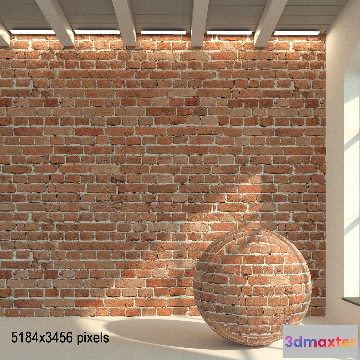 1415588 - Brick wall. Old brick. 46 3D Max