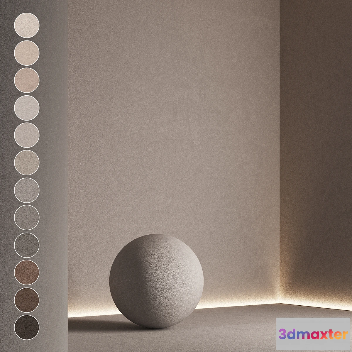 1416622 - Decorative plaster set 12 3D Max