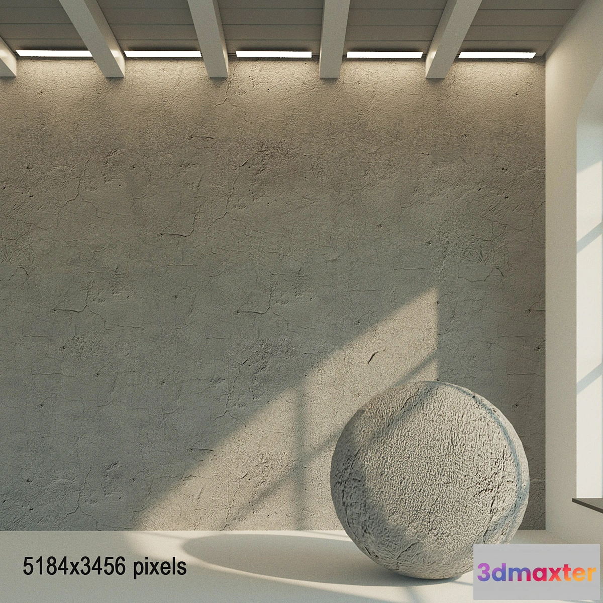 1417102 - Old plaster. Painted wall. 19 3D Max