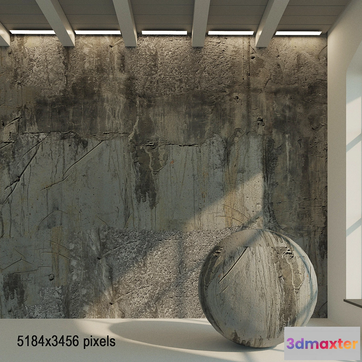 1417226 - Concrete wall. Old concrete. 22 3D Max