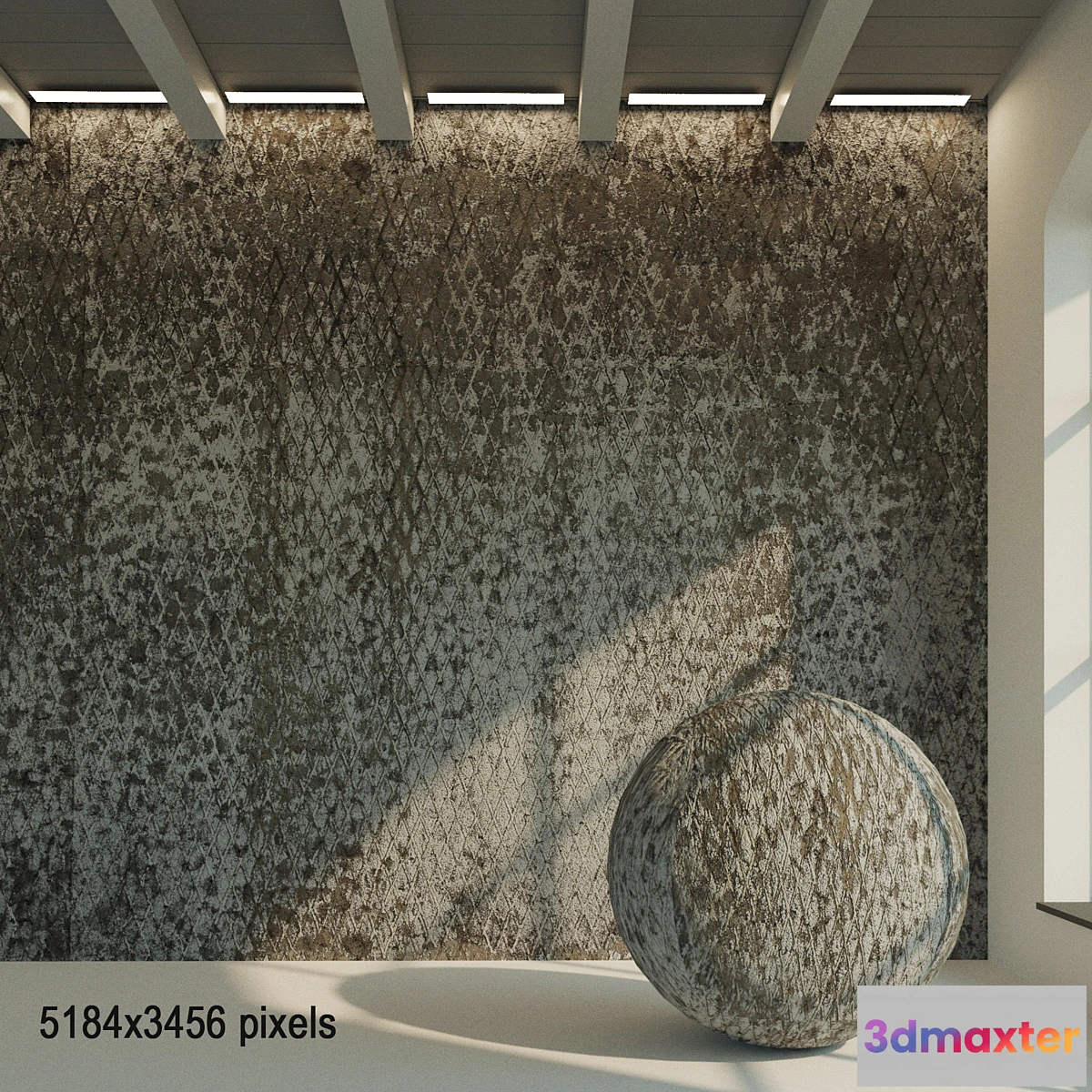 1418752 - Concrete wall. Old concrete. 23 3D Max