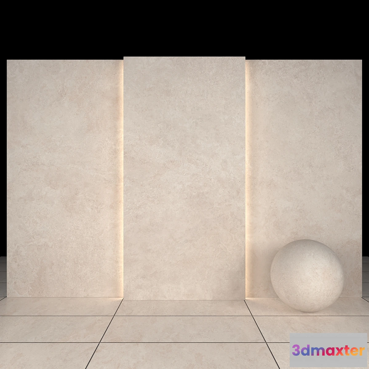 1418766 - Lava Beige Stone 01 3D Max