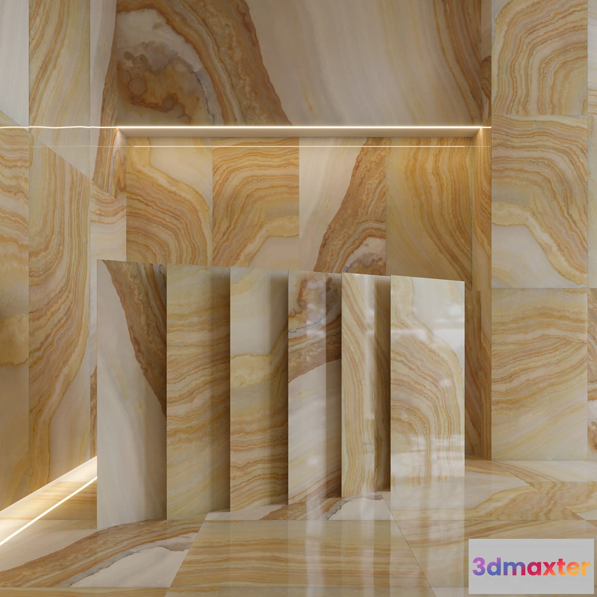 1424566 - Stone Slab Yellow Onix 3D Max